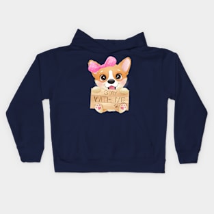 Stay with me Cutest Corgi Kids Hoodie